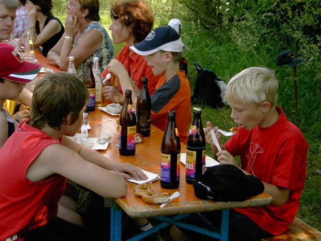 Auch den Kids schmeckts.